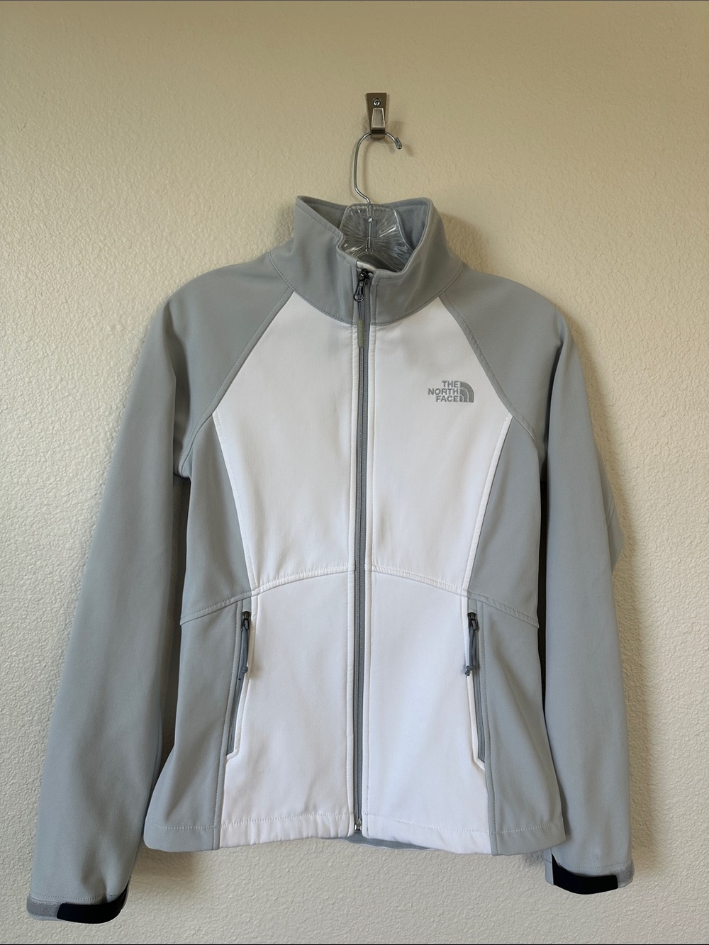 The North Face Shellrock Softshell Jacket Gray White Women's Size XS